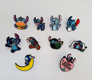 "Stitch" Badge Set (10 pcs.)