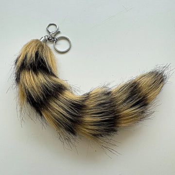 Medium Brown-Black Quadrobics Tail with Carabiner