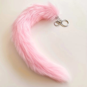 Medium Pink Quadrobics Tail with Carabiner