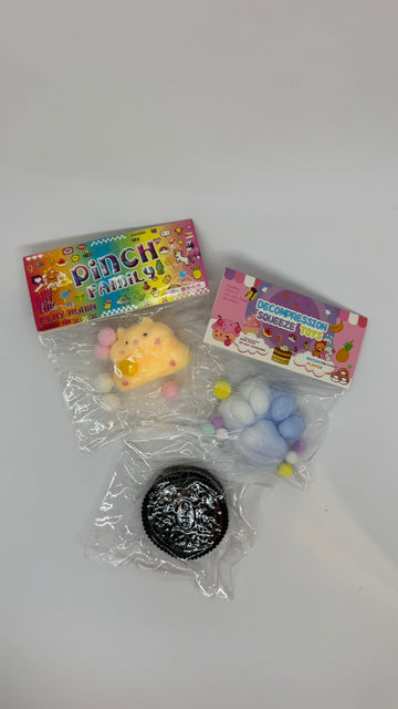 Squish Tab Paw Set: Oreo & Hamster