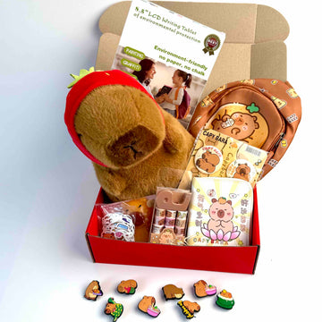 Capybara Gift Set (bag, plush toy, tablet, wallet)