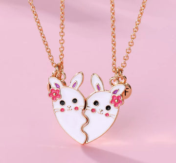 Pair of "Bunnies" Gold-Toned Pendants