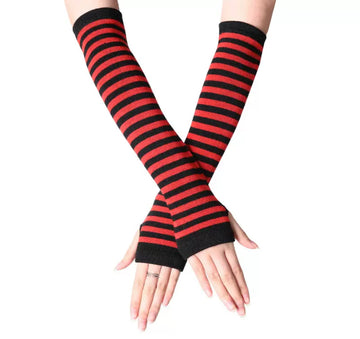 Tight Red and Black Mittens
