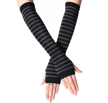 Solid Gray-Black Mittens