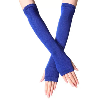 Thick Blue Mittens