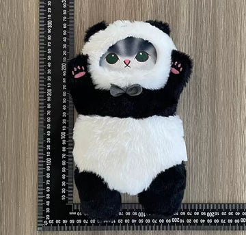 Soft Plush Toy: Panda Costume Cat, 10 inches