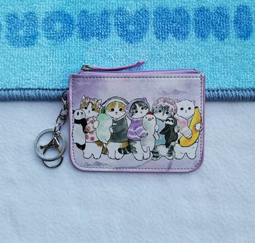 Coin purse with Cat Designs and Playful Toys