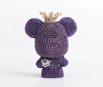 Purple Teddy Bear Car Air Freshener