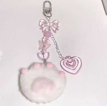 Soft Plush "Paw" Keychain