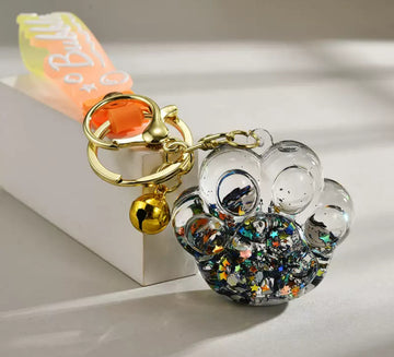 Bubble Space Paw Keychain