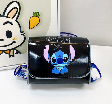 Kids' "Stitch" Bag – Black