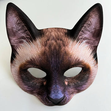 3D Siamese Cat Quadrobics Mask