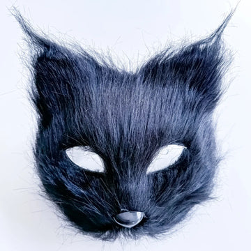 Fuzzy Black Quadrobics Mask