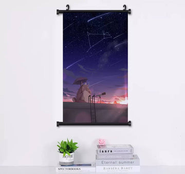 Totoro and Stars Poster