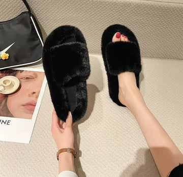 Soft Black Women's Slippers