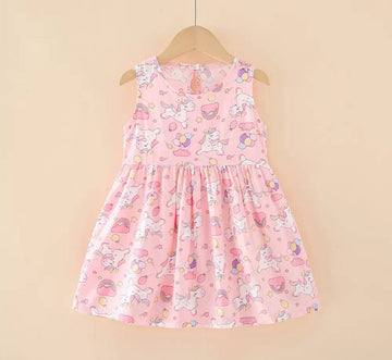 Kids' Dress Pink Unicorn