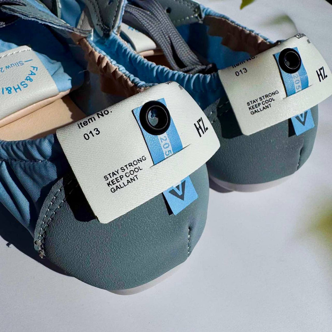 Fashion Ballet Flats Sneakers - Blue, Inspired by MIU MIU