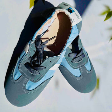 Fashion Ballet Flats Sneakers - Blue, Inspired by MIU MIU