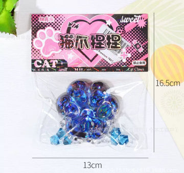 Starry Blue Stress-Relief Paw Pad Tab