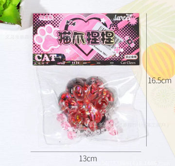 Star Pink Stress-Relief Paw Pad Squish Toy