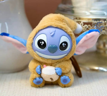 Stitch Soft Plush Keychain with Coconut
