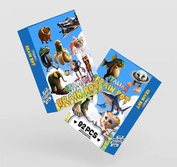 Set of cards and stickers Italian Memes Brainrot