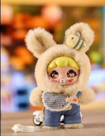 Toy keychain doll Beige