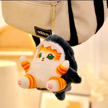 Soft Toy Keychain - Dark Blue Cat Shark