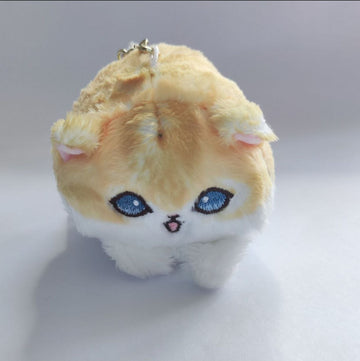 Soft Plush Cat Keychain