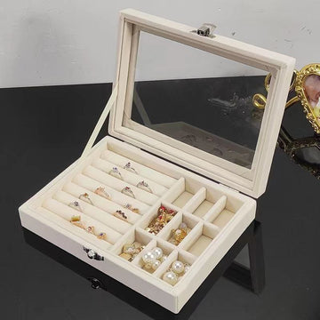 Jewelry Box with Window – Milk White
