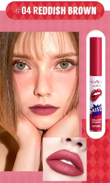 Matte Lip Tint No. 4 - Rich Burgundy Red
