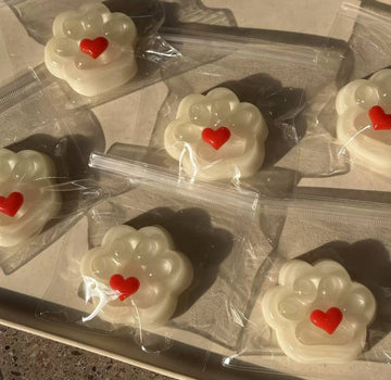 Stress-Relief Paw Pad Squish Toy with Heart
