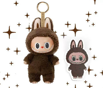 Labubu Character Keychain (Labubu) Brown