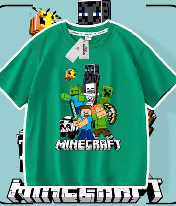 Kids' Minecraft T-Shirt - Green