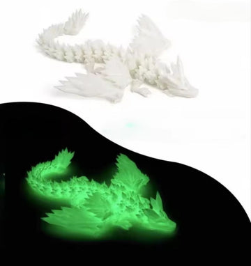 3D Glowing Neon Dragon for Darkness