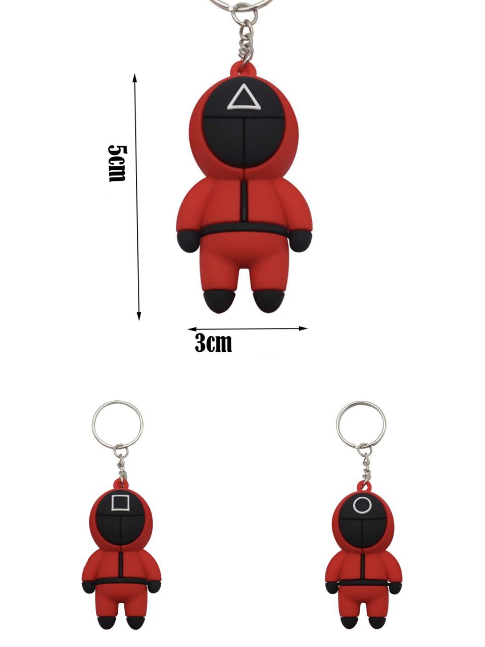 Silicone Keychain "Squid Game" – Guard