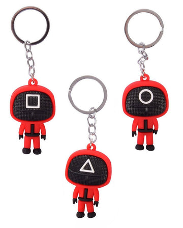 Silicone Keychain "Squid Game" – Guard