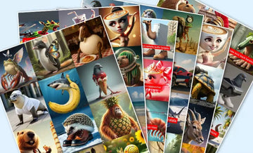 Italian Animals Brainrot TikTok Meme Sticker Set