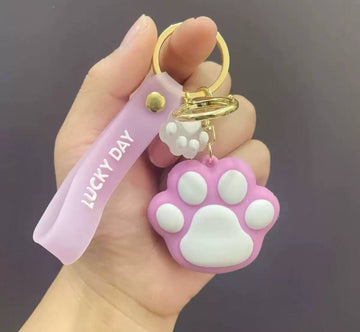 "Cat Paw" Keychain - Lavender