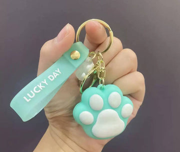 "Cat Paw" Keychain - Mint Green