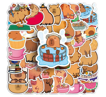 Set of 50 Capybara Stickers