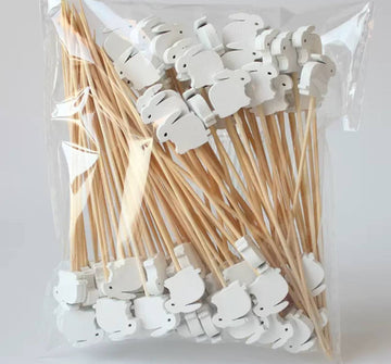 Decorative Skewers featuring Rabbits (50 pcs)