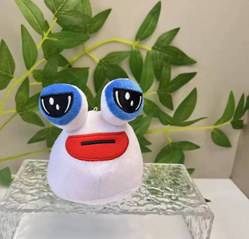 Soft Plush Keychain Mini Pu Pou White