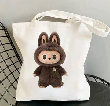 Labubu White Shopper Bag