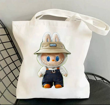 Labubu White Shopper Bag