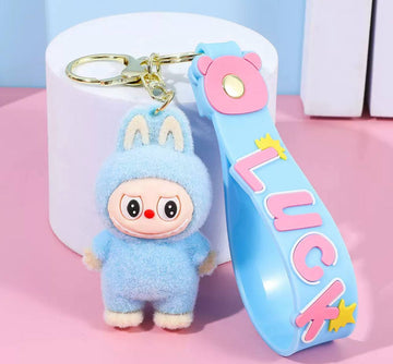 Labubu Blue Keychain
