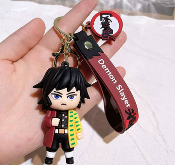 Demon Slayer Sword Keychain featuring Kyojuro Rengoku
