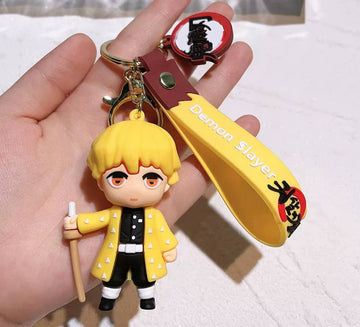 Demon Slayer Keychain Featuring Zenitsu Agatsuma (Demon Slayer)