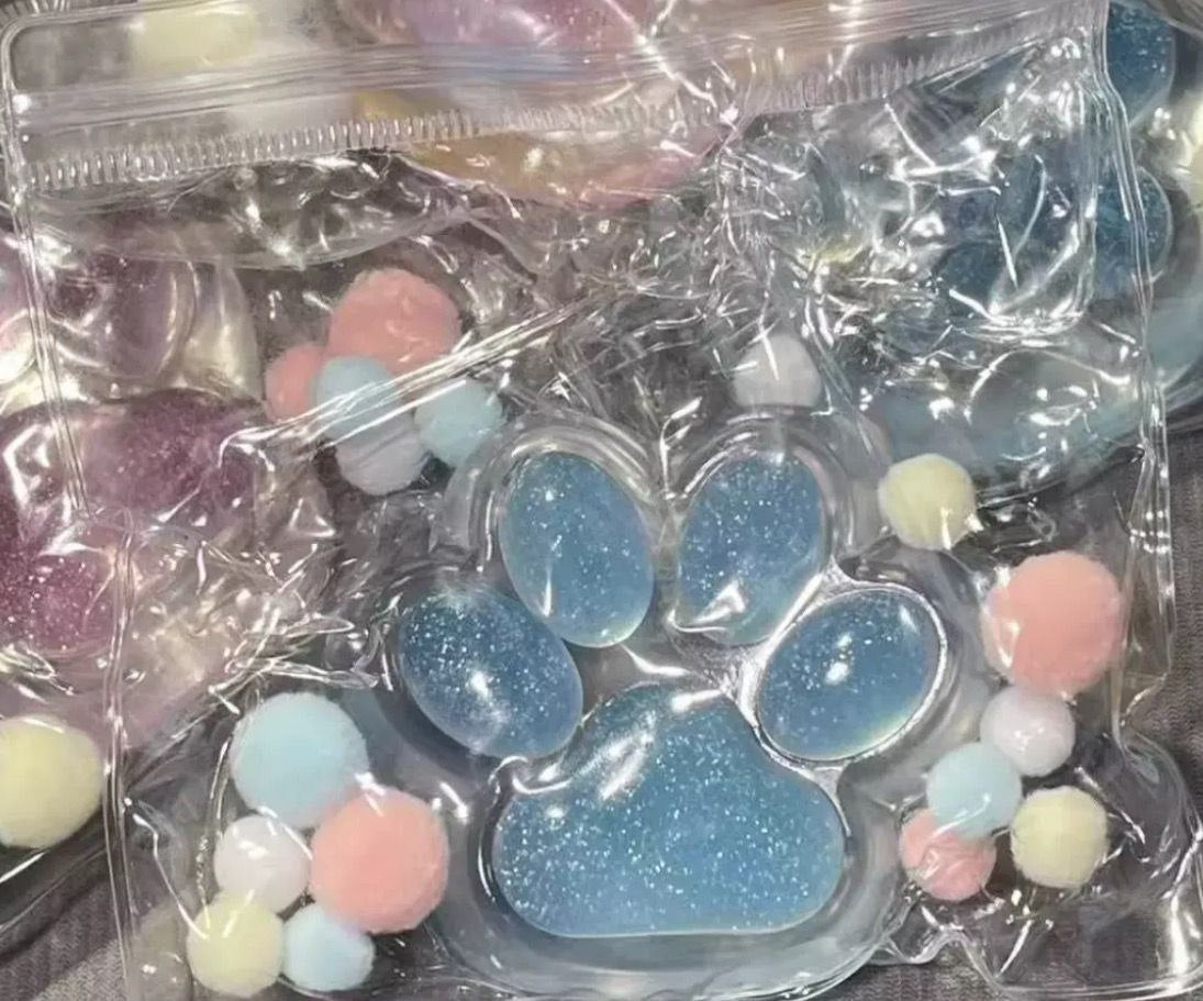 Squish Tab Hands Set: Hamster, Chick, Teddy Bear, Oreo, Ice