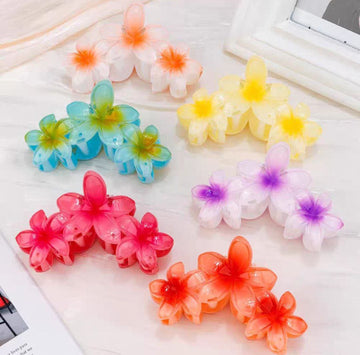 Triple Flower Hair Clip